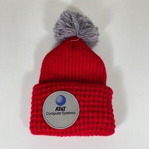 Vintage NEW ATT Computer System Knitted Beanie